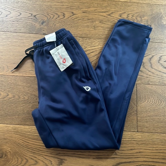 NWT Baleaf Fleece Running Track Pants XS Navy - Picture 2 of 10